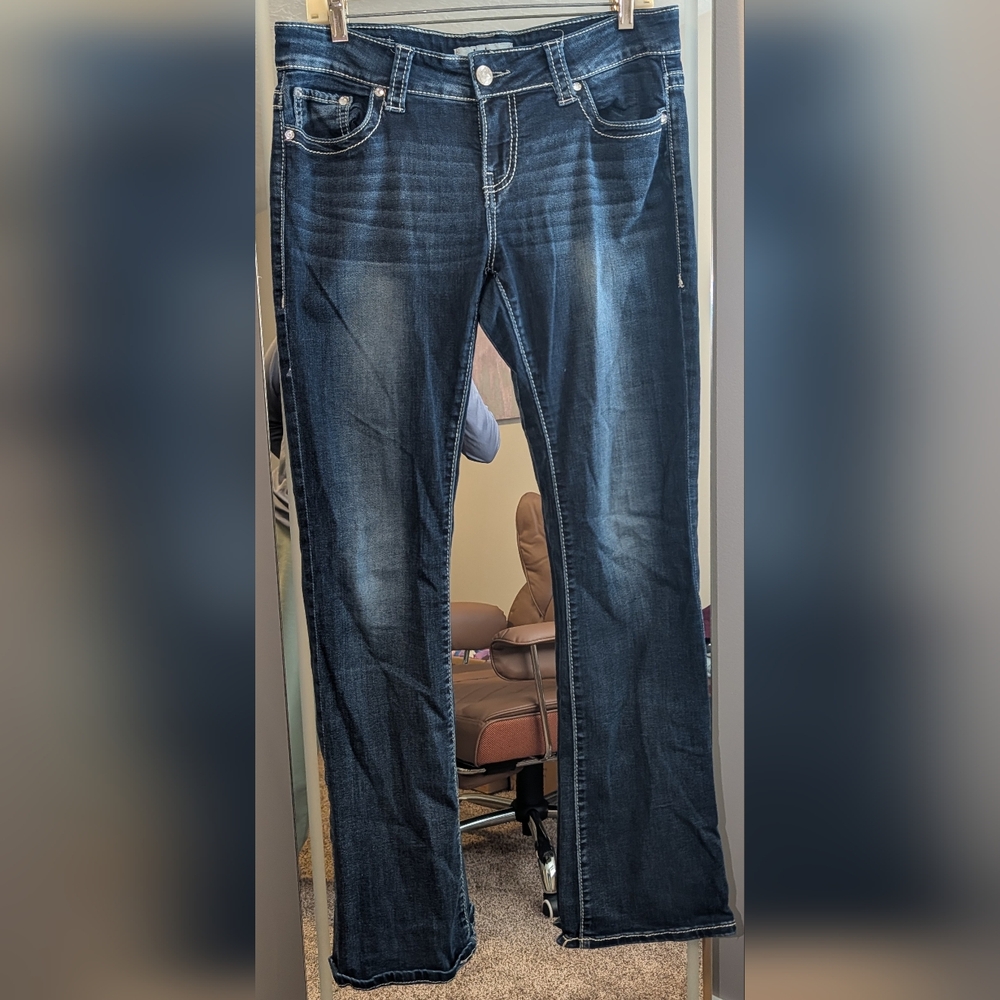 Classic Dark Blue Straight Jeans